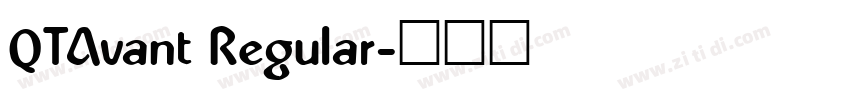QTAvant Regular字体转换